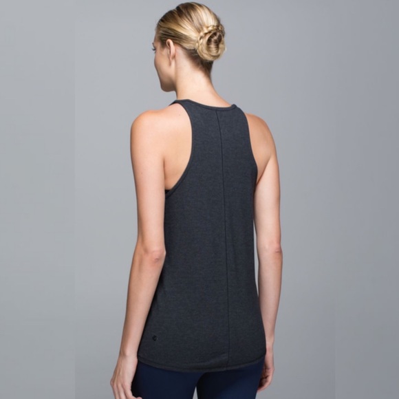 Lululemon Find Your Zen Tank in Heathered Black - Picture 2 of 8